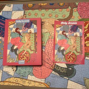 Puzzedly Used Belly Scratch 1,000 piece puzzle